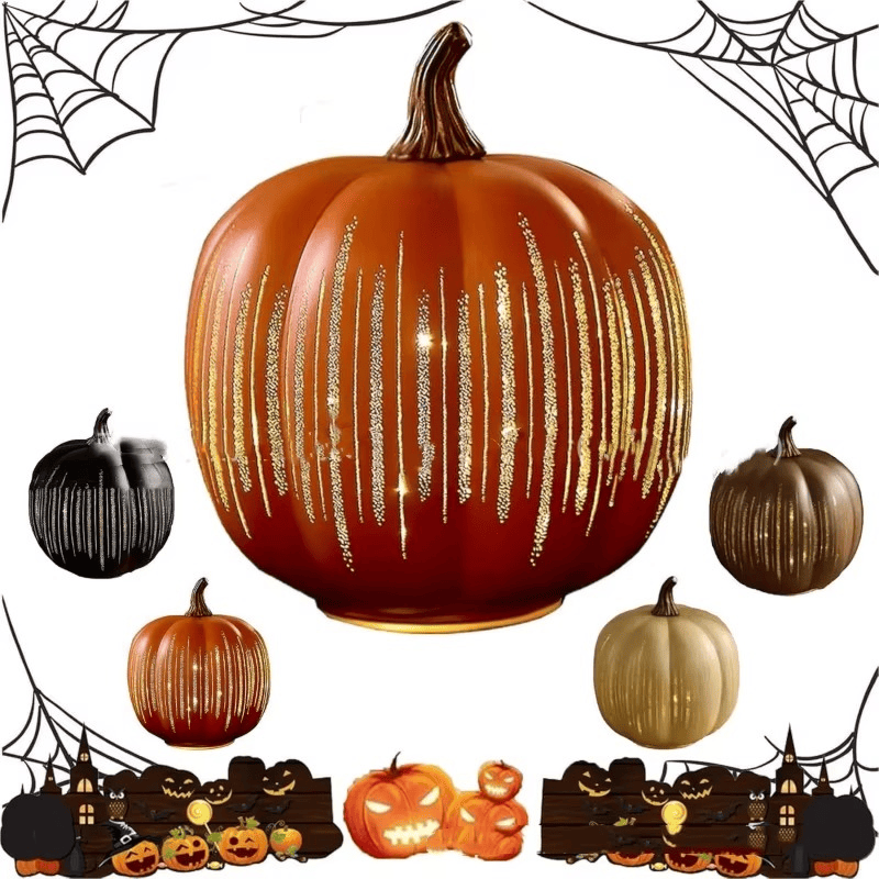 Calabazas de Cristal Iluminadas Starry Night – Encanto y Sofisticación en tu Decoración