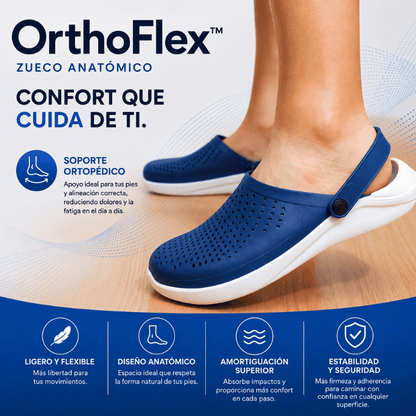 Zueco Anatómico OrthoFlex™ - Comodidad y Ligereza en Cada Paso