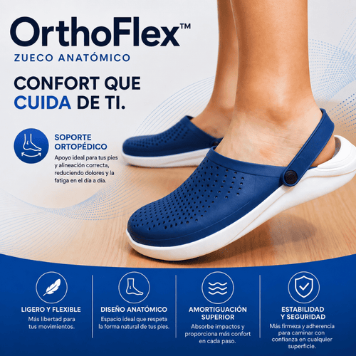 Zueco Anatómico OrthoFlex™ - Comodidad y Ligereza en Cada Paso