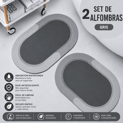 Alfombra de Baño Premium HydraMat™ – Tecnología de 4 Capas con Secado Instantáneo