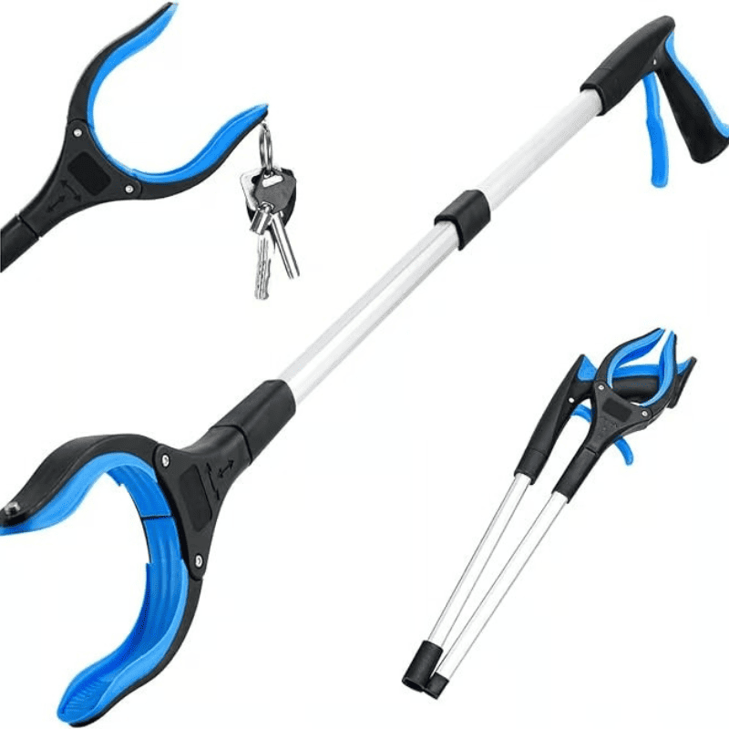 Recogedor Plegable 360° con Garra Giratoria - ¡Alcance sin esfuerzo!