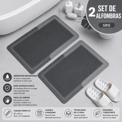 Alfombra de Baño Premium HydraMat™ – Tecnología de 4 Capas con Secado Instantáneo