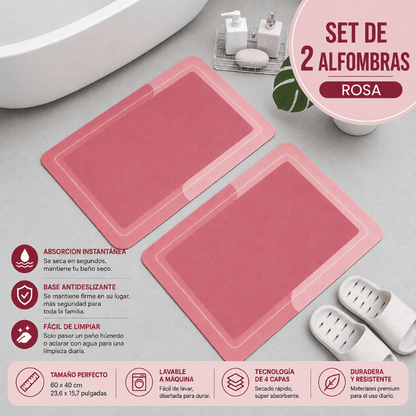 Alfombra de Baño Premium HydraMat™ – Tecnología de 4 Capas con Secado Instantáneo